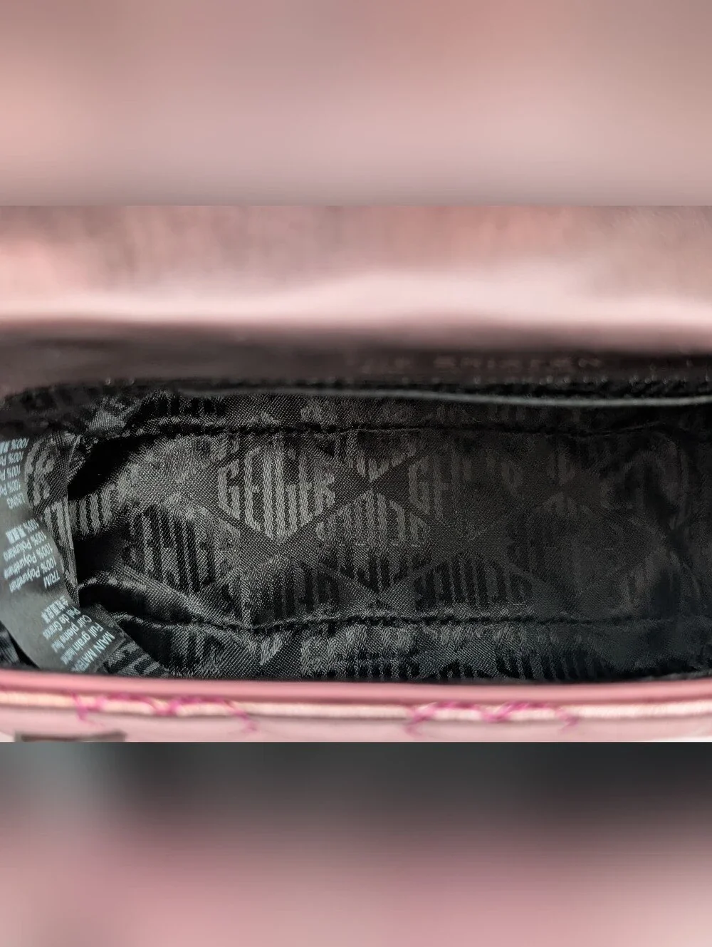 Kurt Geiger London Pink Heart Mini Brixton Metallic Bag NWT Dust Bag Included